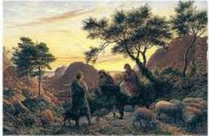 The Flight Into Egypt by James Thomas Linnell