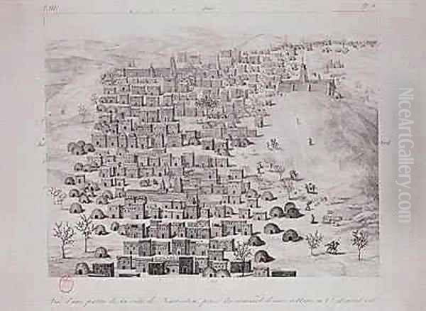 View of part of the town of Timbuktu from a hill - view 1