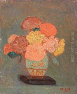 Dalhias Dans Un Vase