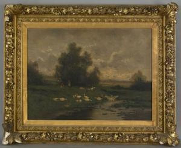 Landscape With A Flock Of Birds - view 1