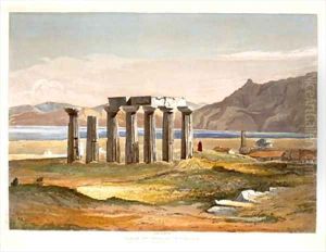 Temple of Neptune at Corinth from Select Views of the Remains of Ancient Monuments In Greece by William Cole