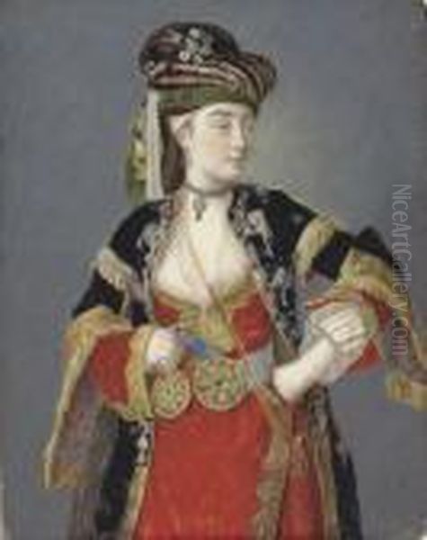 Presumed Portrait Of Laura Tarsi In Turkish Dress - view 1
