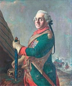 Portrait Du Marechal De Saxe. by Etienne Liotard