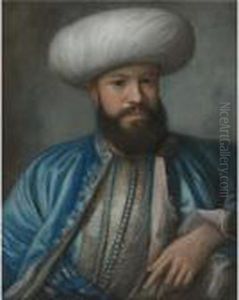 Portrait Of A Man In Turkish Costume