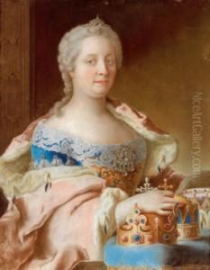 Ritratto Dell""""imperatrice Maria Teresa Con Le Corone Di Boemia
