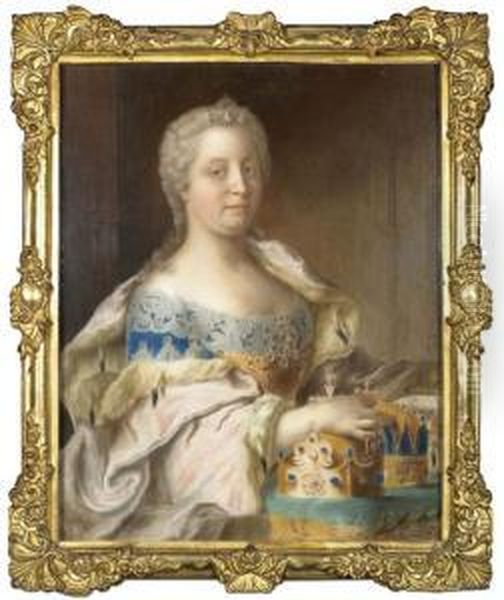 Portrait Der Kaiserin Maria Theresia Im Staatsornat. - view 1