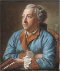 Portrait De Charles Simon Favart by Etienne Liotard