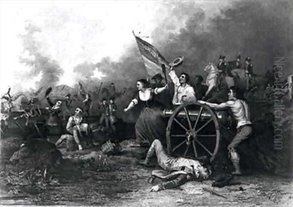 Moll Pitcher at the Battle of Monmouth - view 1
