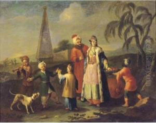 European Family In The Levant - view 1