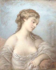 Portrait of an elegant beauty by Charles Chaplin