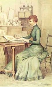 The Princess of Wales later Queen Alexandra at Marlborough House from Vanity Fair by Chartran, Theobald