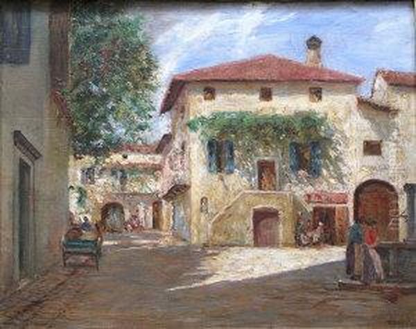 Mediterranean Town Square - view 1