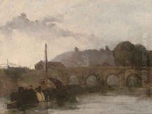 Evening on the river by David Cox