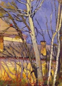 Sunlit House Wall by Endre Littecky