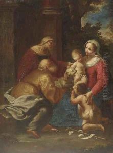 The Holy Family with Saint Elizabeth and the Infant Saint John the Baptist by Giuseppe Maria Crespi