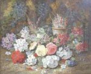 Outdoor Still Life With Flowers Outdoor Still Life With Flowers