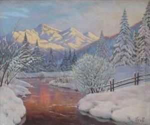 Paysage Hivernale by Piotr Ivanovitch Livoff