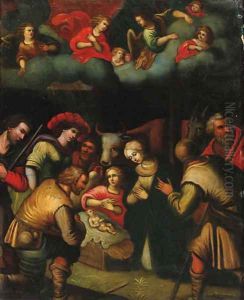 The Adoration of the Shepherds by Louis de Caullery
