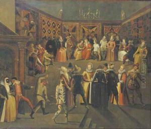 A masked ball by Louis de Caullery