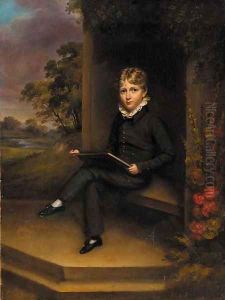 Portrait of a boy by Marshall Claxton