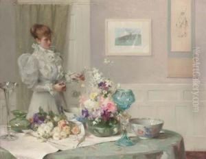 Arranging Flowers by William Samuel Henry Llewellyn