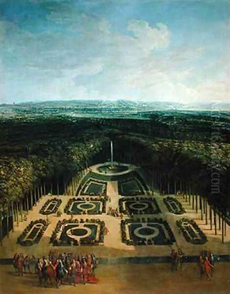 Promenade of Louis XIV 1638-1715 in the Gardens of the Grand Trianon - view 1