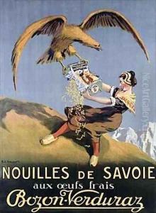 Poster advertising pasta by E.L. Cousyn