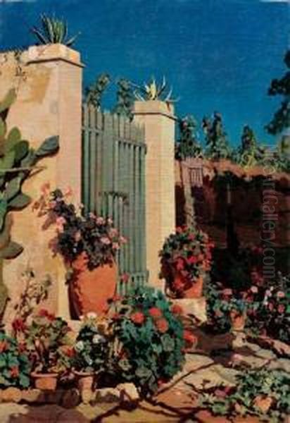 Il Giardino Dei Melograni O Due Orci E Cancello Verde - 1938 - view 1