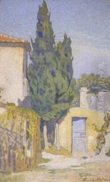 Scorcio Di Casolare Con Cipressi - view 1