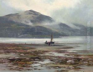 Waiting for the tide, Barmouth by Henry Hadfield Cubley