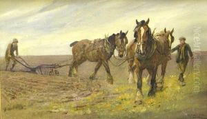 Ploughing by Thomas Ivester Lloyd