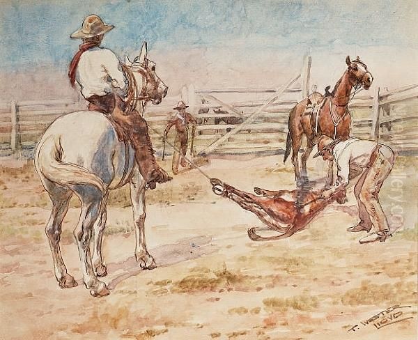 Roping The Steer - view 1