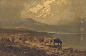 By the shores of Loch Goil, Inverness-shire by Henry Hadfield Cubley