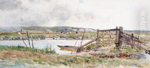 Ferry Across The Arun At Bury - view 1