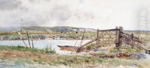 Ferry Across The Arun At Bury by Thomas Lloyd