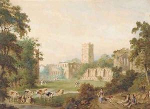 Fountains Abbey, Yorkshire by John Heaviside Clark