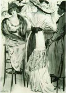 Paris, Moeurs Costumes & Attitudes 1912-1913. I- Les Bars. 1913. by Almery Lobel-Riche