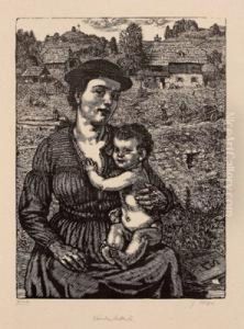 "karntner Mutter Iii" Unten Rechtssigniert: S. Lobisser by Switbert Lobisser