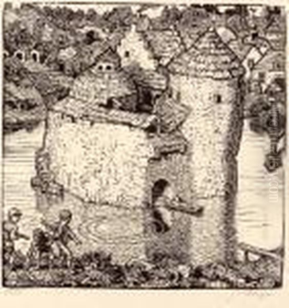"die Kleine Belagerung" Holzschnitt - view 1