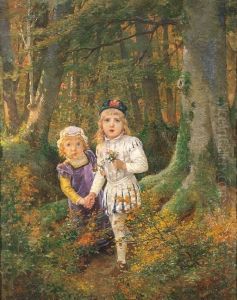 Les Enfants Dans Le Bois by Timoleon Marie Lobrichon