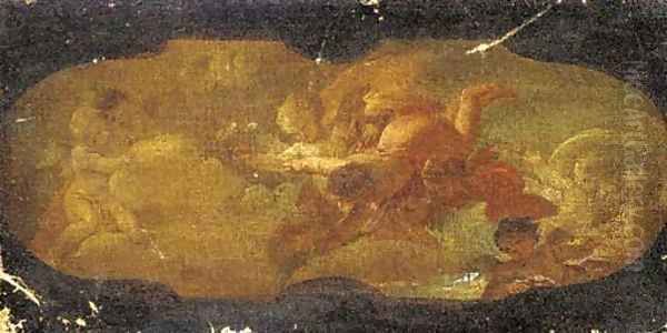 An allegorical scene a modello for a ceiling painting - view 1