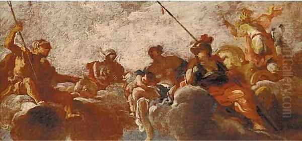 An Assembly of the Gods a sketch for a ceiling decoration - view 1