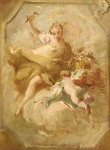 Ceres - a bozzetto for a ceiling decoration