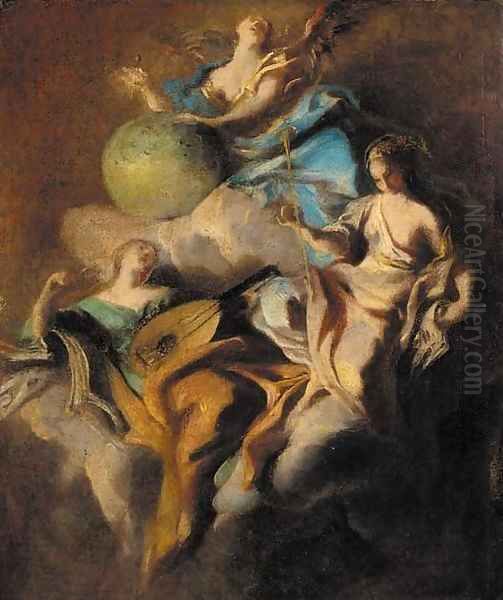 Personifications of Music, Astronomy and Rhetoric - view 1