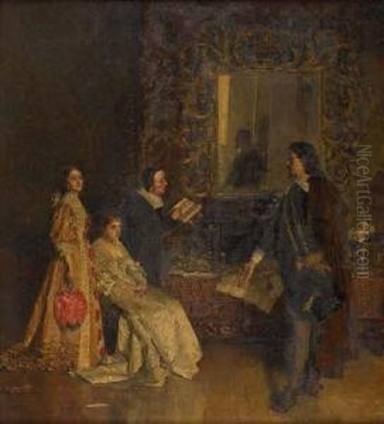 Elegant Figures In An Interior - view 1