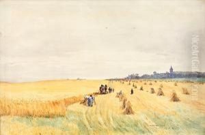 A Harvest Field by William Ewart Lockhart