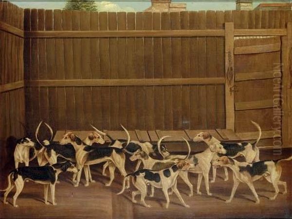 Hounds In A Kennel - view 1