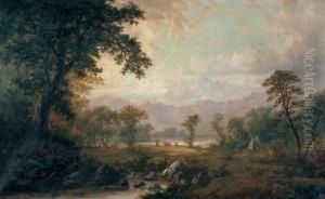 Landscape With Encampment by Alexander Francois Loemans
