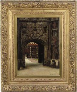 The Gateway Of St. John's College, Cambridge by Logsdail William