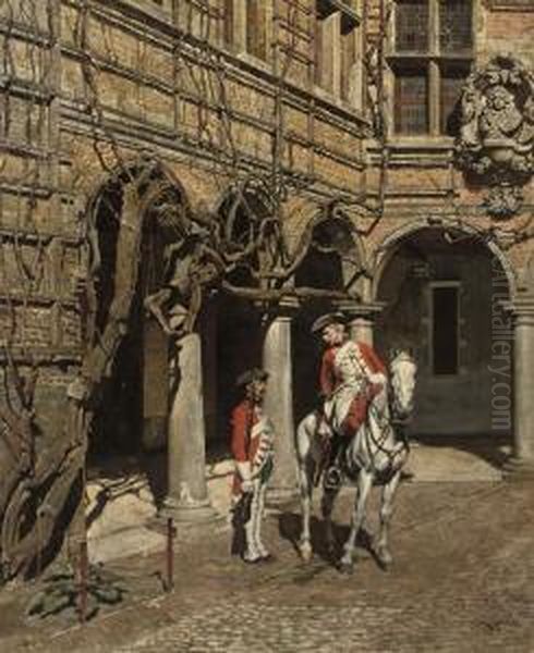 The Courtyard Of The Plantin-moretus House, Antwerp - view 1